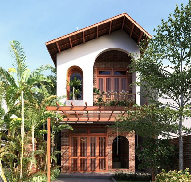 Mẫu Nhà Phố 2 Tầng Thông Thoáng