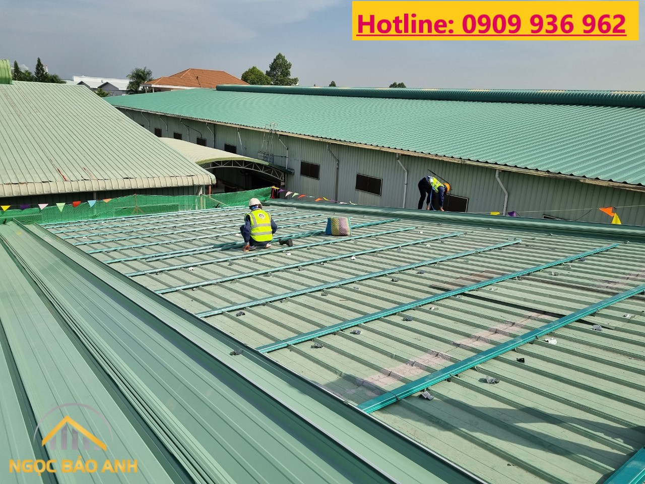 Thay mái tôn nhà xưởng Bình Dương