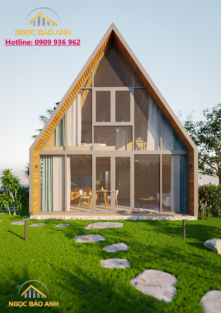 Nhà Bungalow hình tam giác
