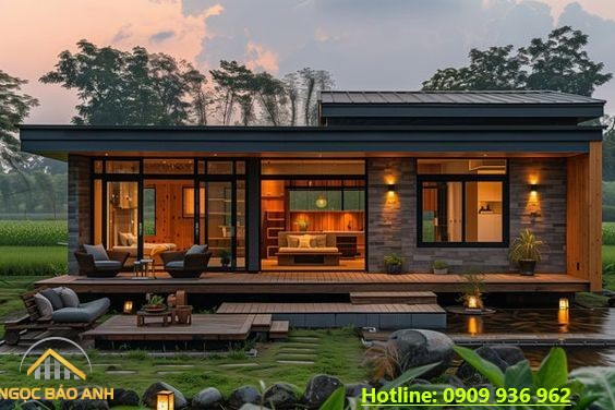Nhà Bungalow 1 tầng