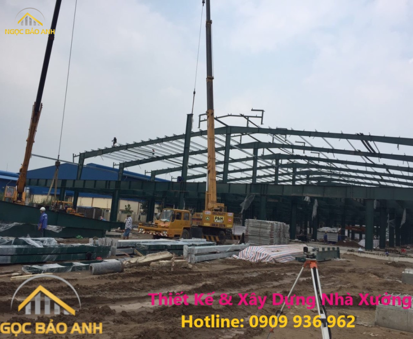Thi Công Nhà Xưởng Tiền Chế Tại Bình Chánh