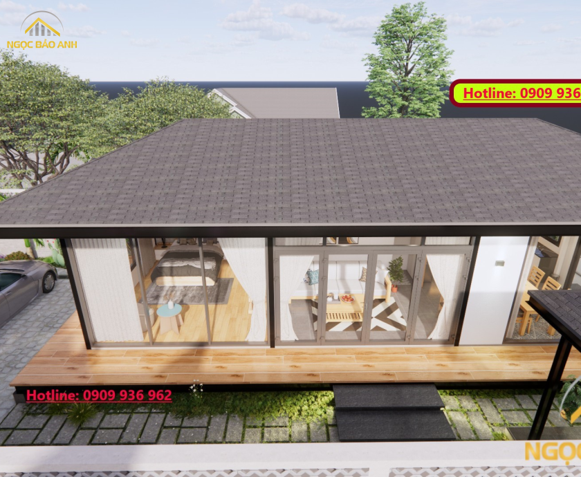 Nhà Vườn Cấp 4 Tiền Chế