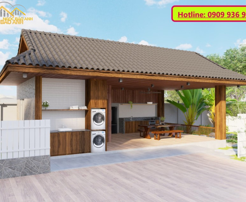 Mẫu Nhà Vườn 1 Phòng Ngủ