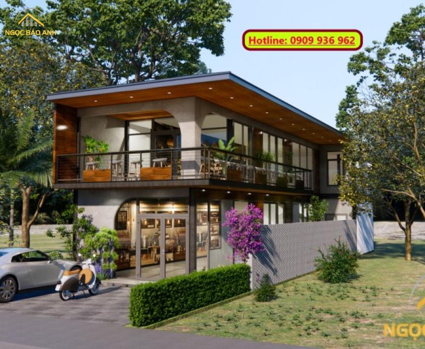 Quán Cafe Kết Hợp Nhà Ở 
