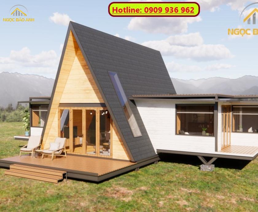 Bungalow Hình Tam Giác 3 Phòng Ngủ