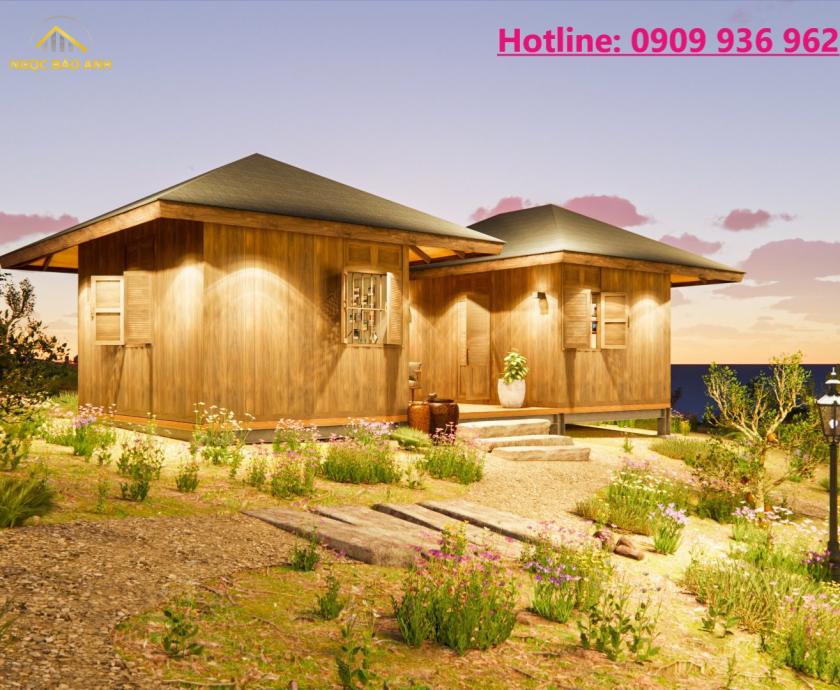 Thiết Kế Bungalow Nghỉ Dưỡng 1 Phòng Ngủ
