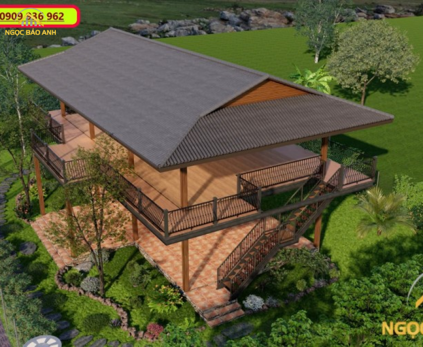 Nhà Khung Thép 2 Tầng